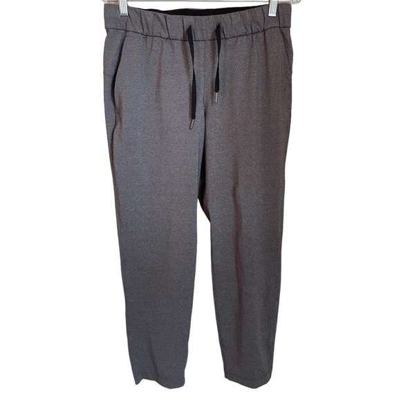 Lululemon Pants - Lululemon On the Fly 27" Pants Heathered Black Gray Size 8